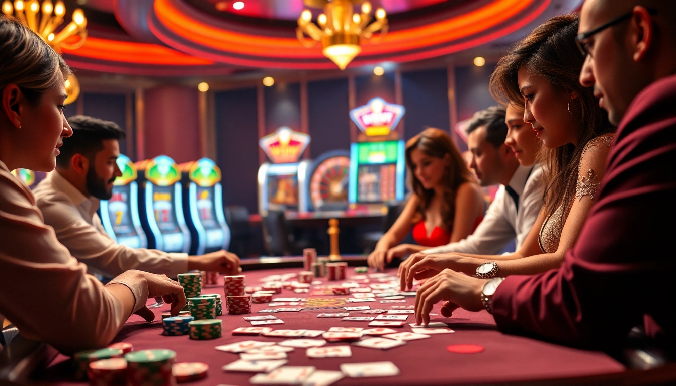 Experience the thrill of playing at Win79 casino with vibrant poker chips and cards.