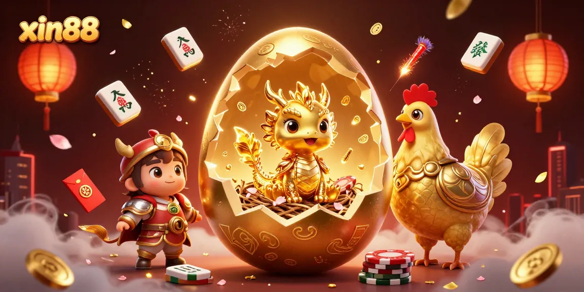 Experience the thrill of winning at xar88 with stunning visuals of our golden dragon guarding poker chips.