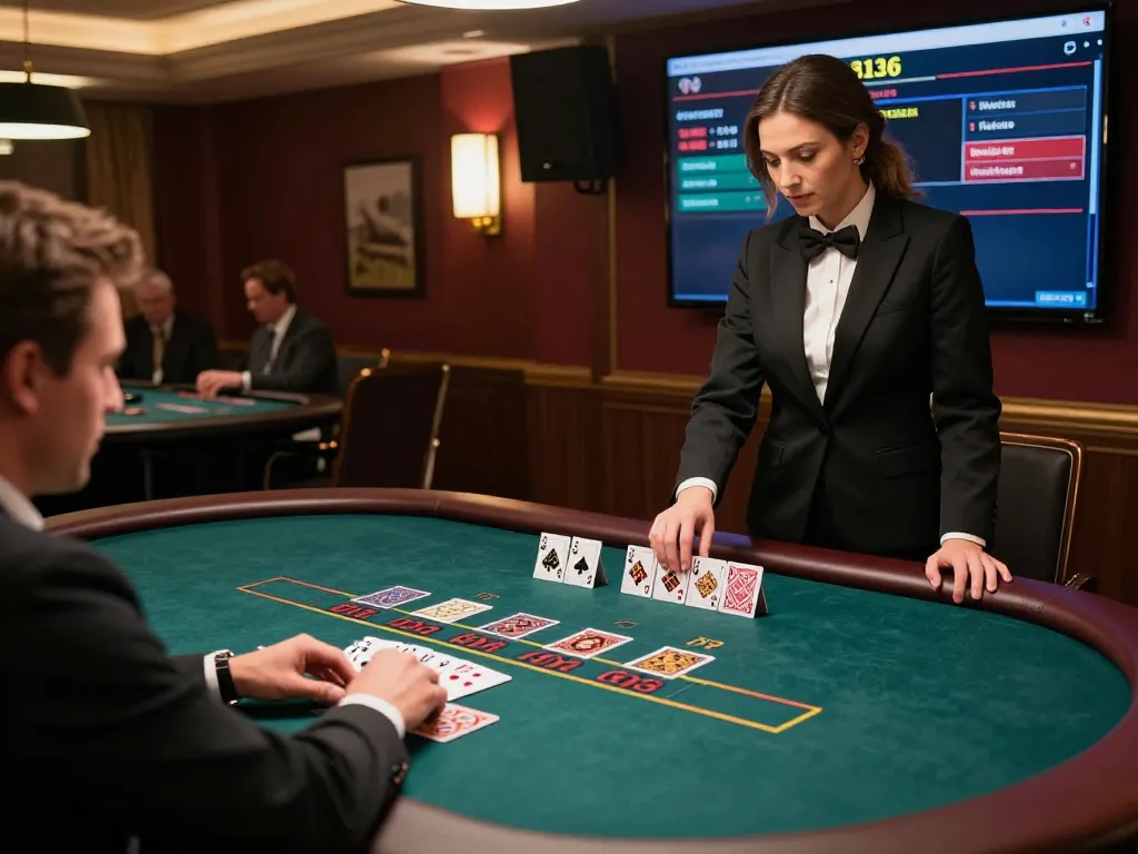 Người chơi LUCK8 tận hưởng trò chơi blackjack với dealer trực tiếp chuyên nghiệp