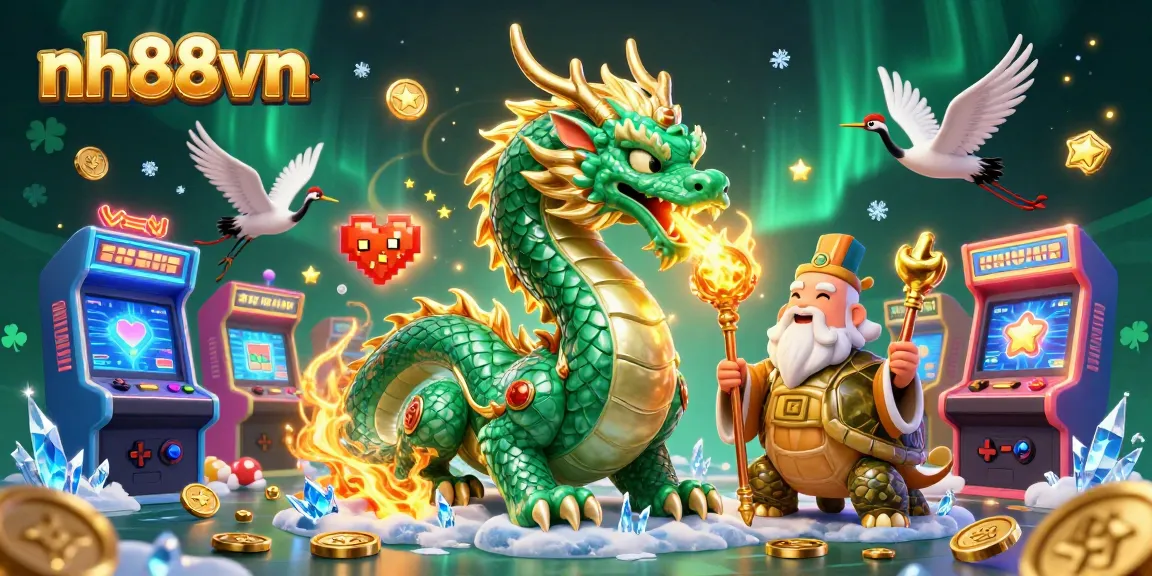 Engage with exciting gaming adventures at nh88vn featuring 3D mythical characters and vibrant casino elements.
