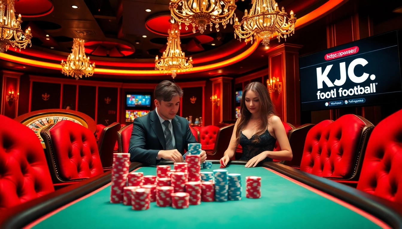 Experience high-stakes excitement at https://kjc.football/ with vibrant casino games and eager players.