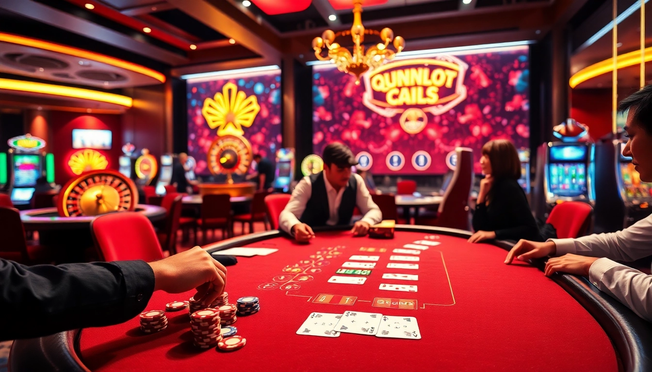 A thrilling blackjack moment at the trang chủ 789bet with players engaging in high-stakes play.