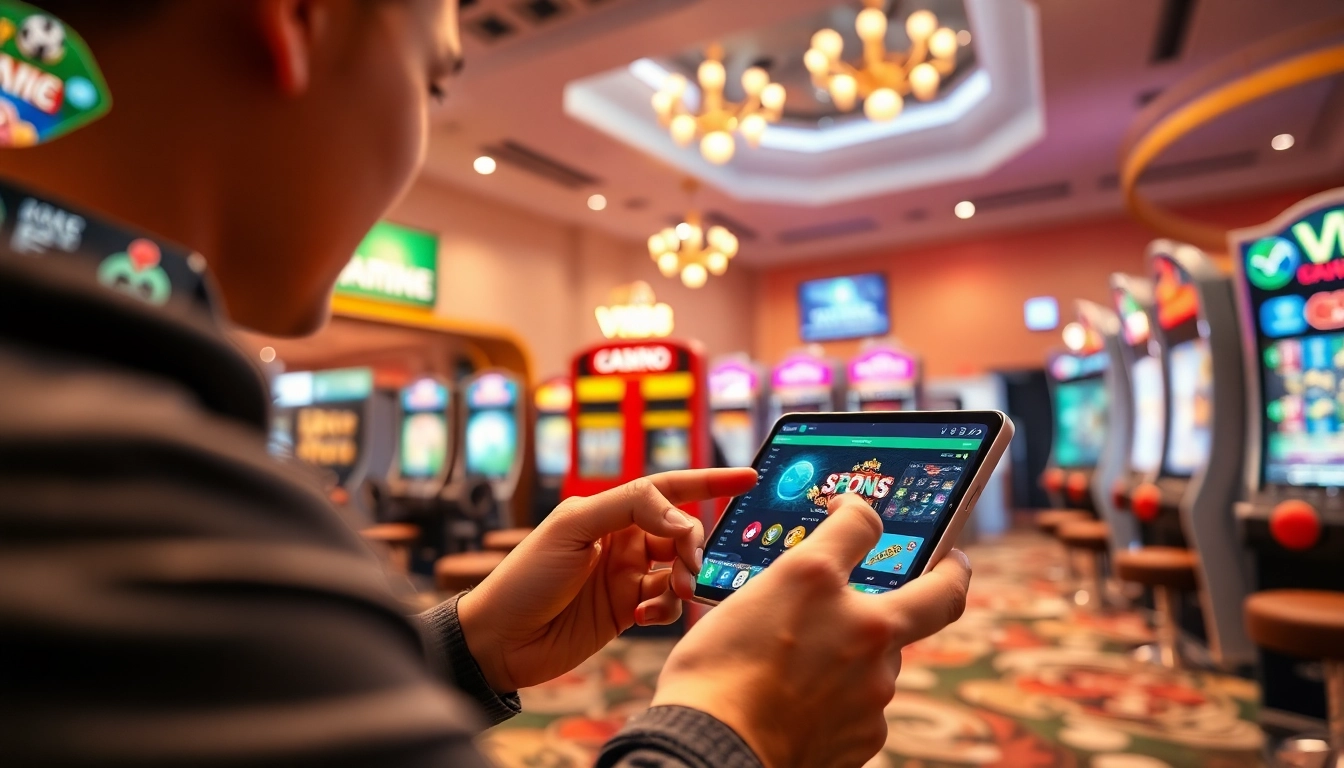 link vào vn88 mobile interface displaying diverse gaming options in a secure betting environment