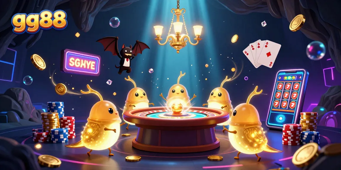 Play and win at gg88 casino featuring vibrant glowworms illuminating a thrilling gaming experience.