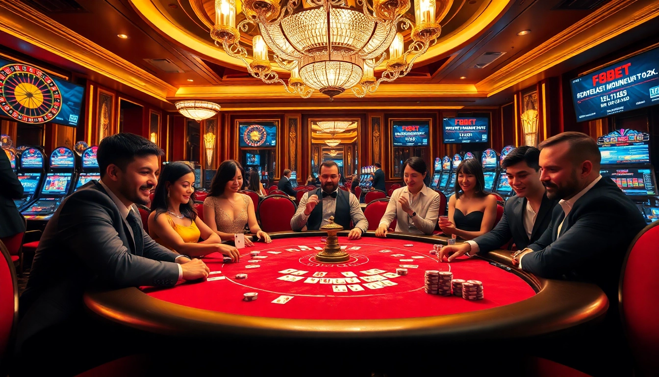Exciting poker game scene at F8BET showcasing high-stakes action and winning moments.