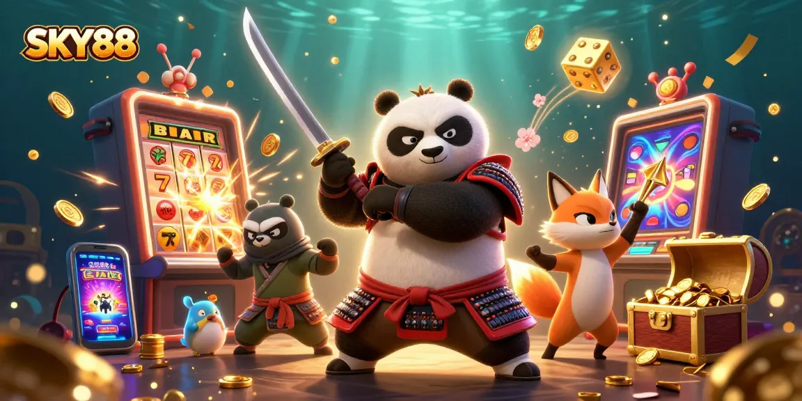 Engage with SKY88's thrilling jackpots and dynamic gaming experience with spirited characters.
