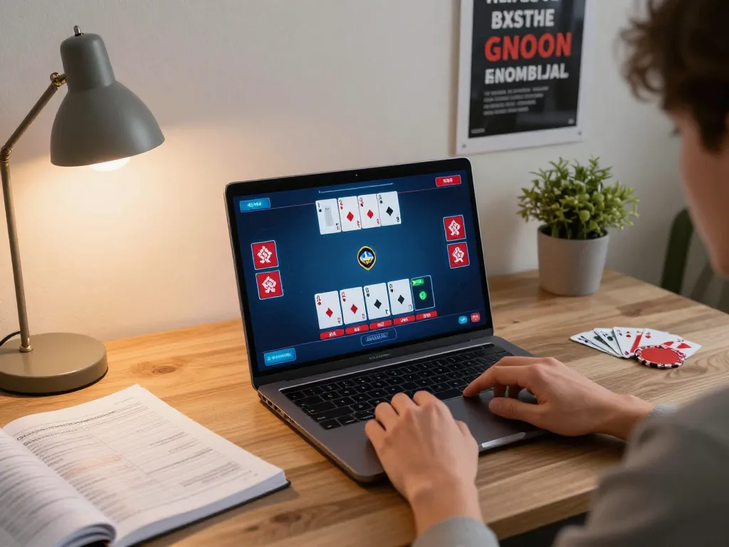 Dwin strategies revealed as a player manages their online poker gameplay
