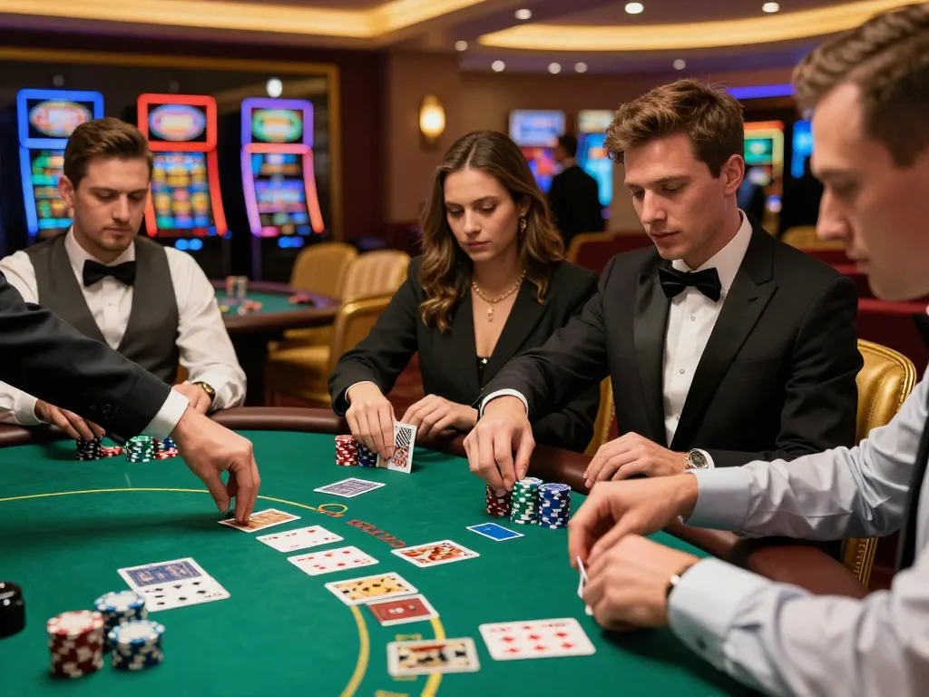 Players at https://fa88.team/ engaged in an exciting live blackjack game, focusing on strategy and fun.
