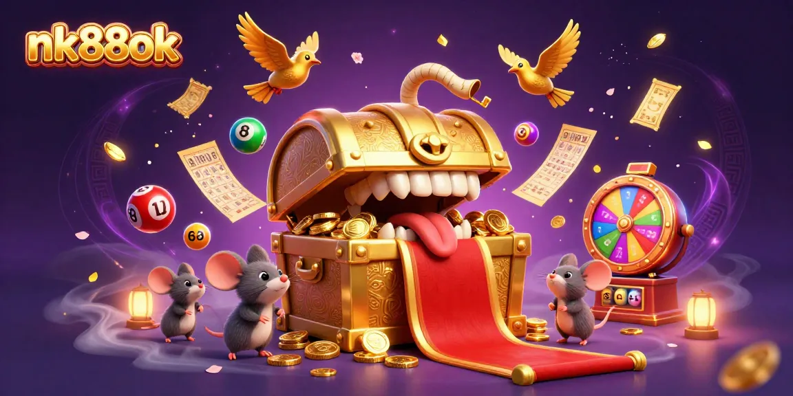 Engage in thrilling gaming excitement at nk88ok with vibrant lottery elements and winning treasures.
