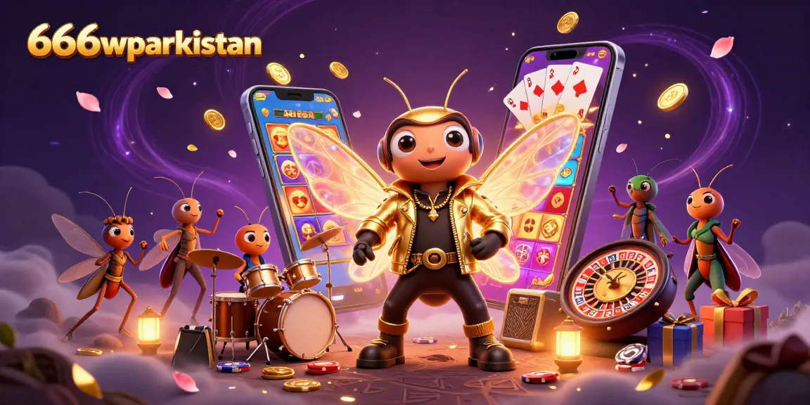 Engage in thrilling gaming at 666wparkistan with vibrant casino characters and exciting elements.