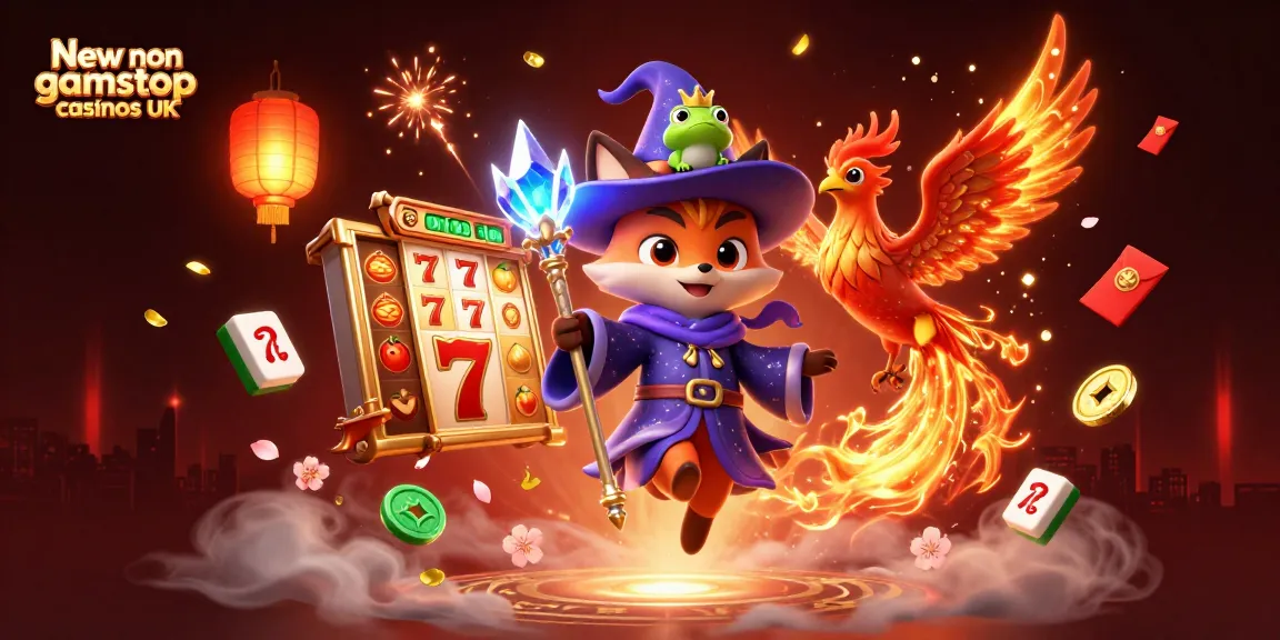 Engage with the thrilling world of New non gamstop casinos UK in this vibrant 3D illustration.
