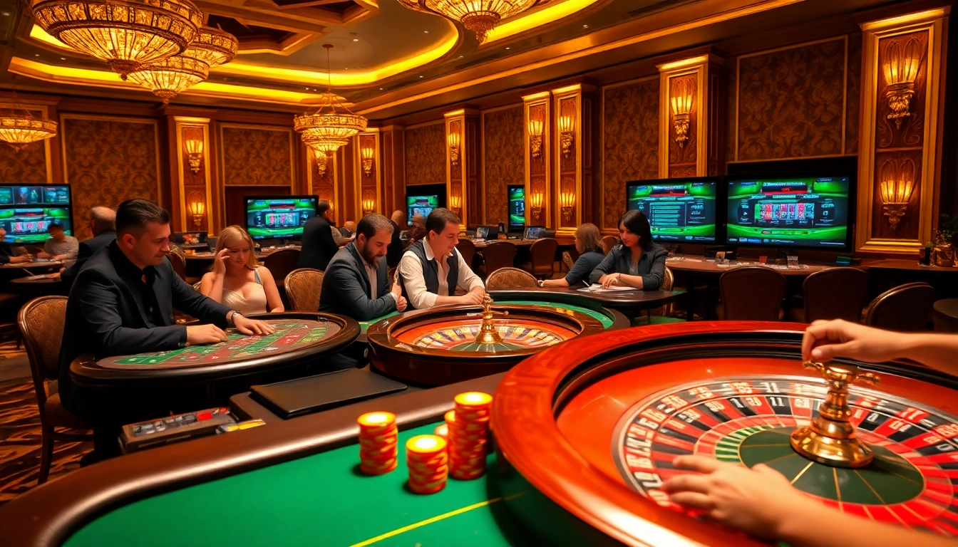 Online casino action showcasing players at https://888newws.com/ poker table with vibrant chips and roulette.