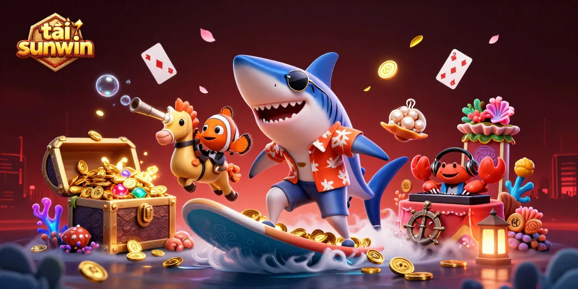 Experience gaming excitement at tải sunwin with thrilling underwater characters and vibrant casino elements.
