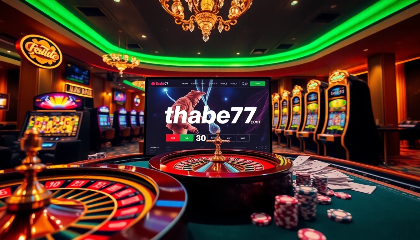 Experience the lively thrills of gambling at thabet77.sa.com with engaging casino elements.