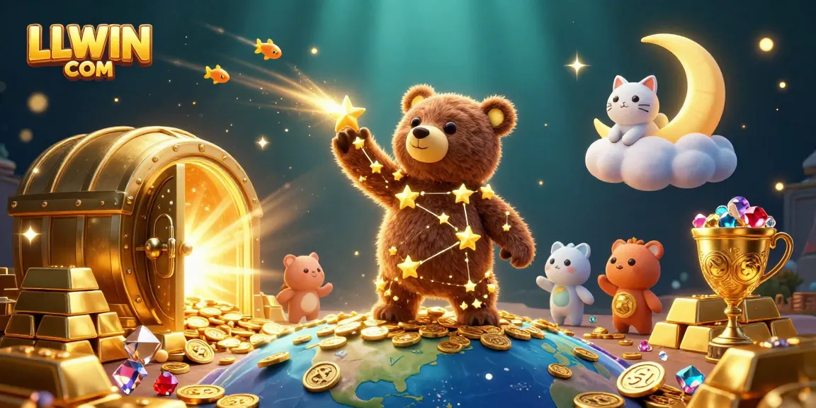 Engaging players with LLWIN COM's immersive 3D casino scene filled with treasures and adventure.