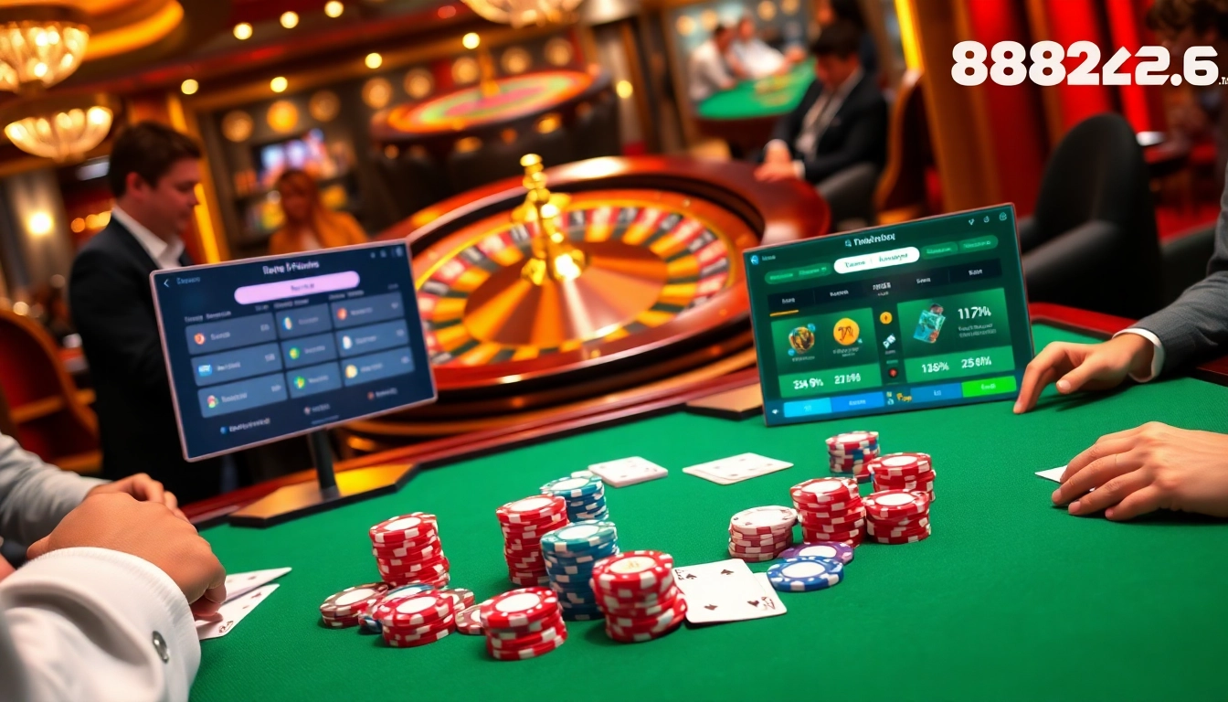 Experience thrilling betting at 88bet2026.com with vibrant casino visuals and action-packed poker tables.