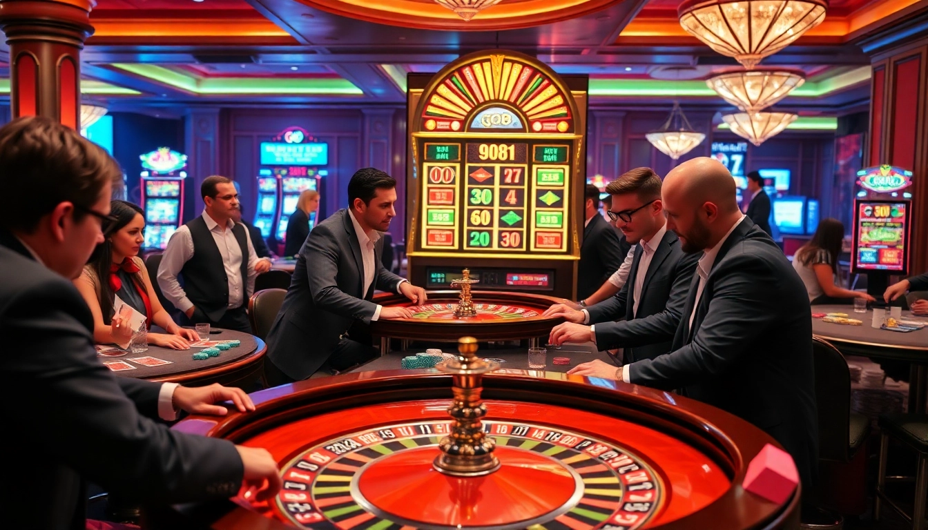 Experience the thrill of gambling at go8 with engaging players and luxurious casino elements.