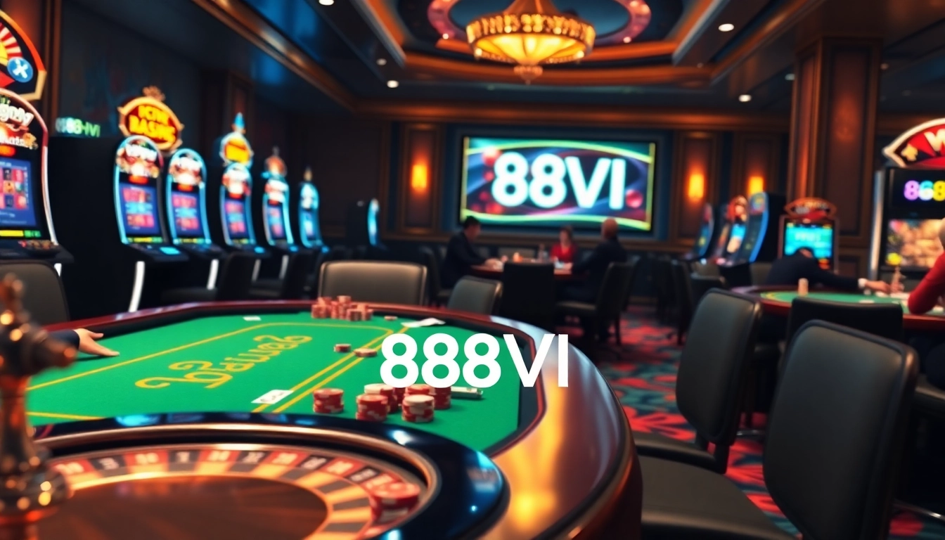 Expert players enjoying a thrilling game at 888VI's upscale online casino.