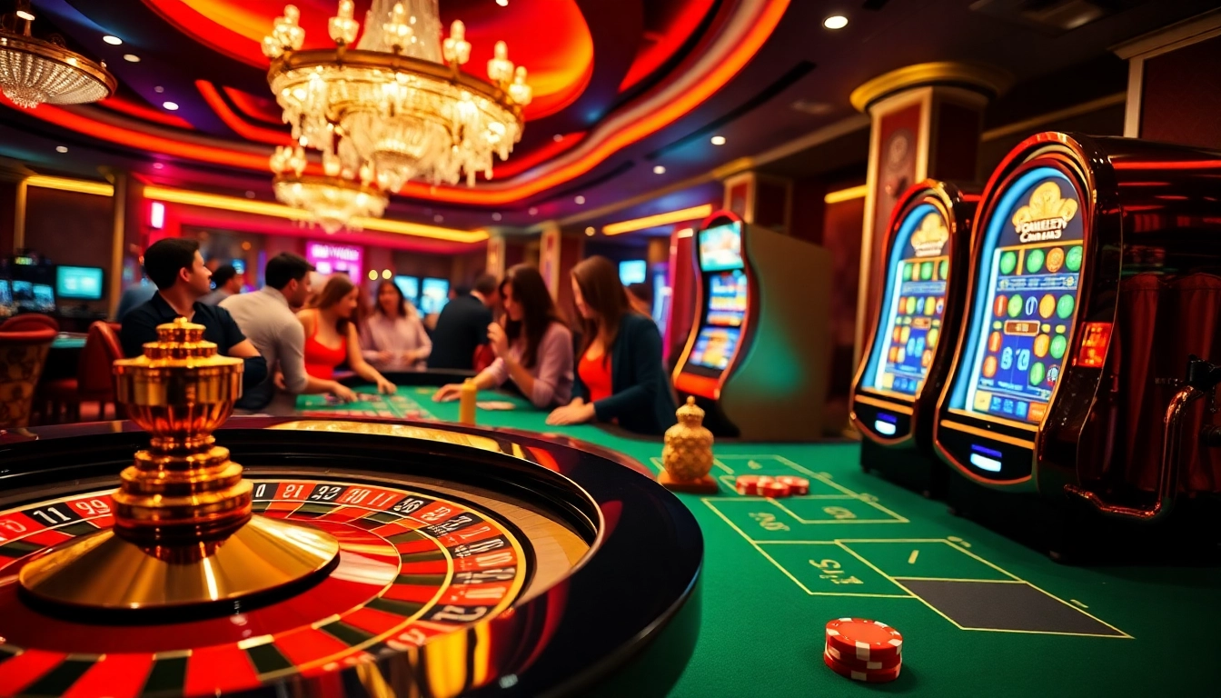 Engaging scene of Đăng ký 69VN with players at a vibrant casino table, showing excitement and professionalism.