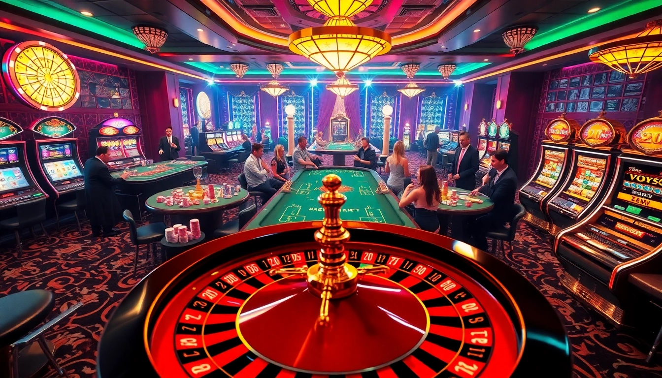 Engage with high-energy gambling at https://32wingroup.com/ showcasing poker tables, roulette wheels, and slot machines.