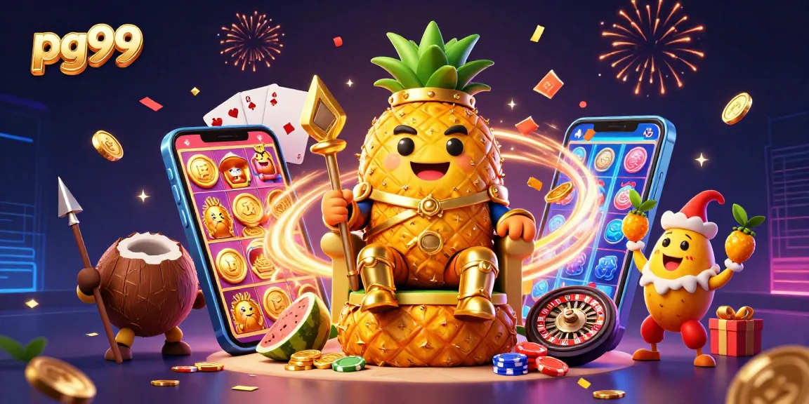 Experience exciting gaming adventures at pg99 with vibrant characters and thrilling casino elements.