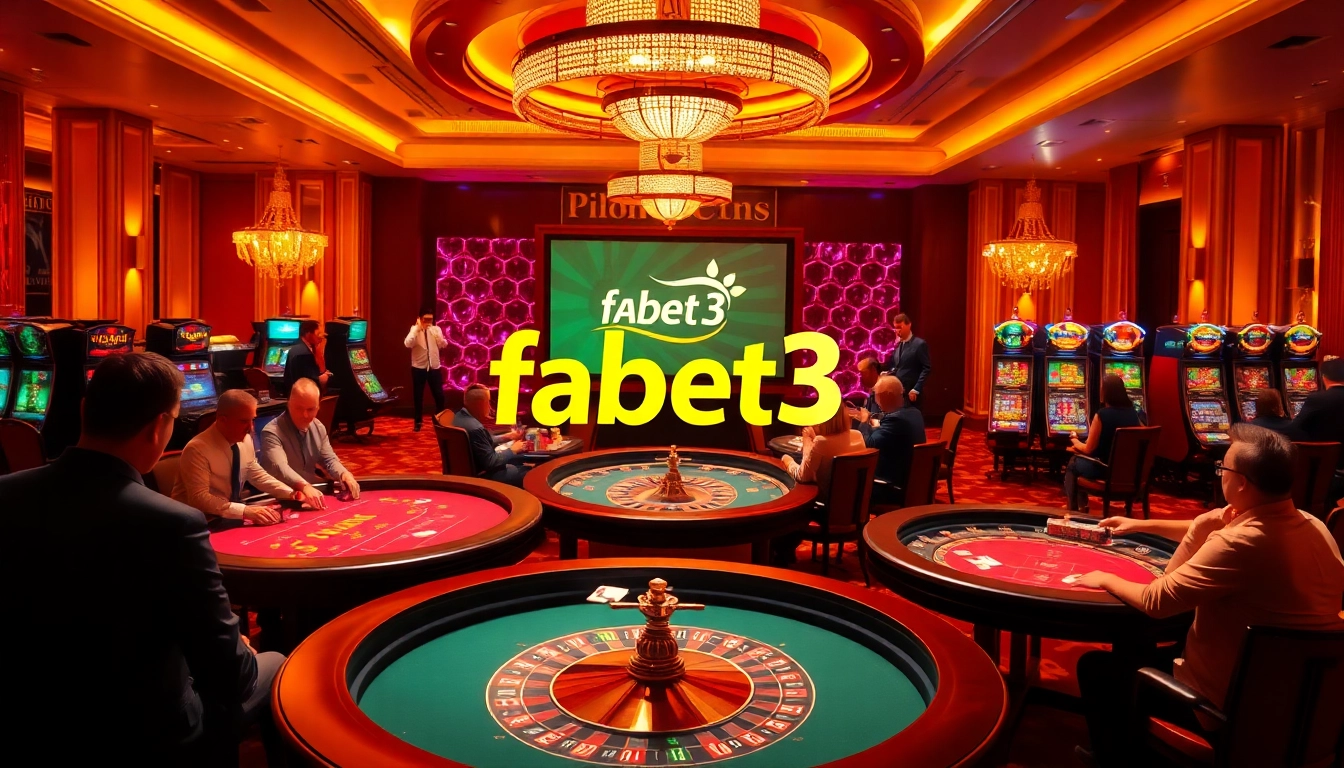 Experience thrilling gaming action at https://fabet3.com/ with vibrant casino visuals and professional players.