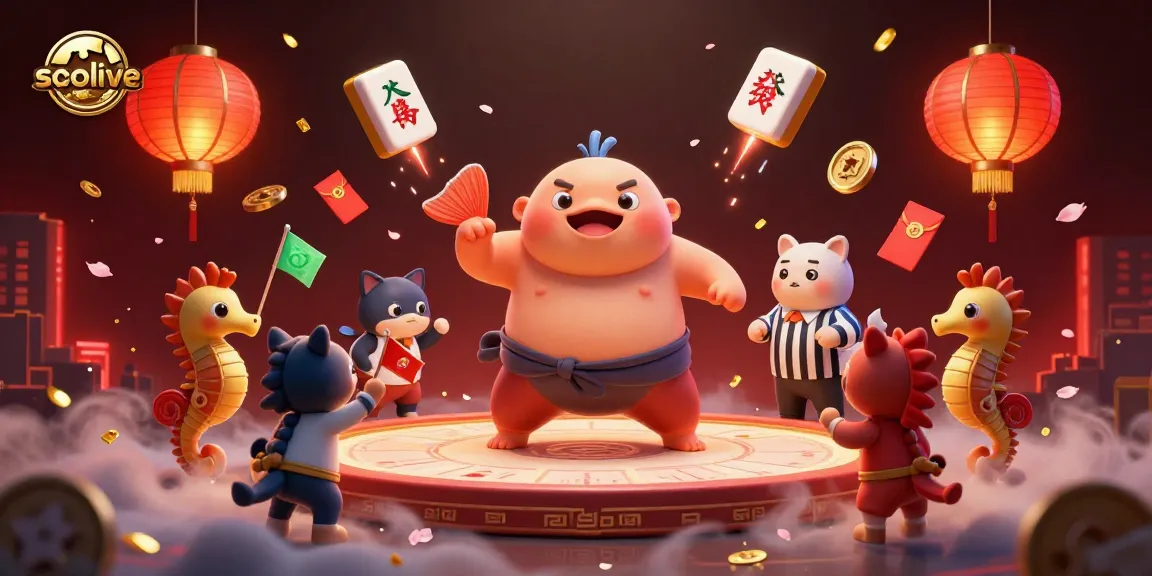 Socolive delivers an exhilarating underwater gambling experience featuring a fugu and a referee in a dynamic 3D scene.