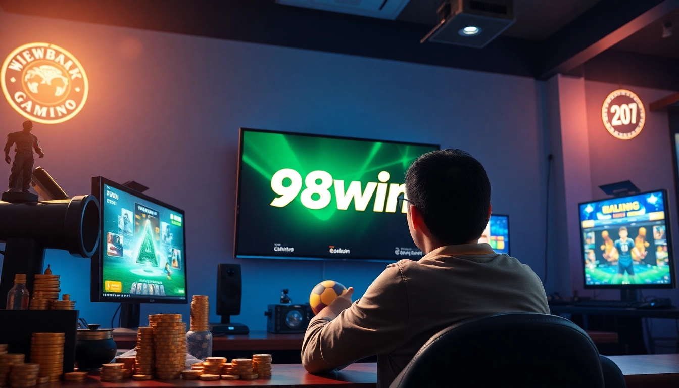 The online gaming interface of 98win showcasing an inviting, immersive experience for players.