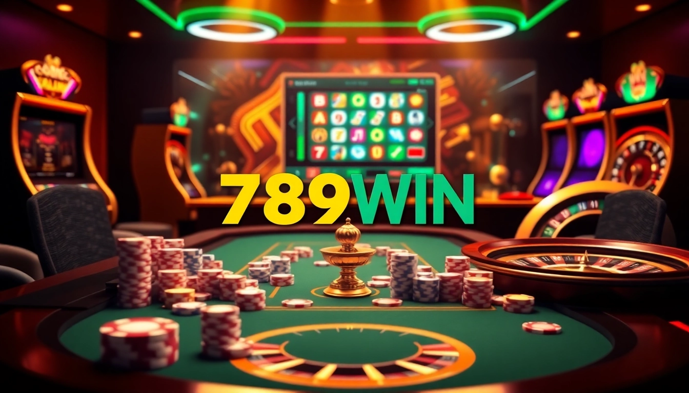 Experience luxury gaming at Trang chủ 789win with vibrant casino elements.