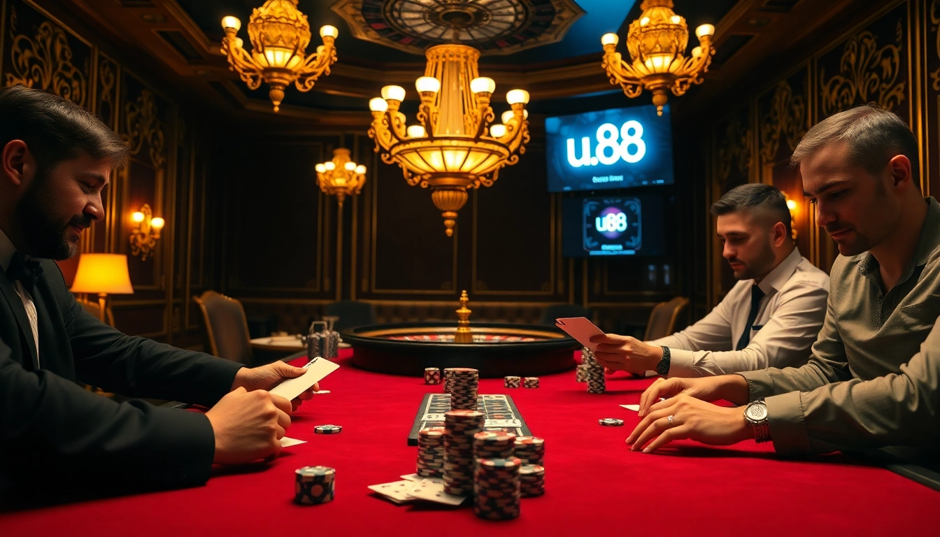 Experience thrilling gameplay at uu88 poker, featuring luxurious tables and high-stakes excitement.