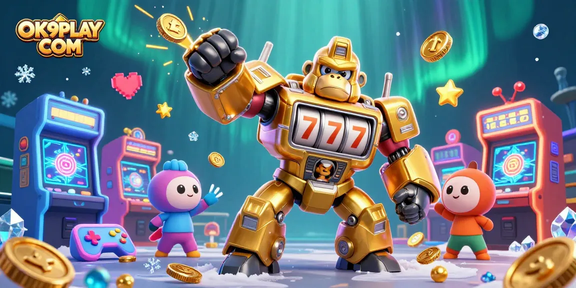 Engage in thrilling jackpots at OK9PLAY COM with exciting 3D gaming action and vibrant casino elements.