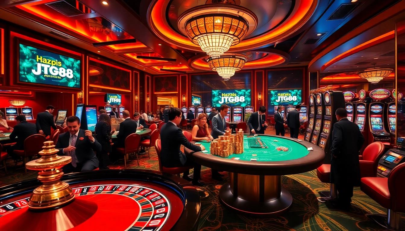 Join the excitement at https://jtg88.com/ with players celebrating wins at casino tables.