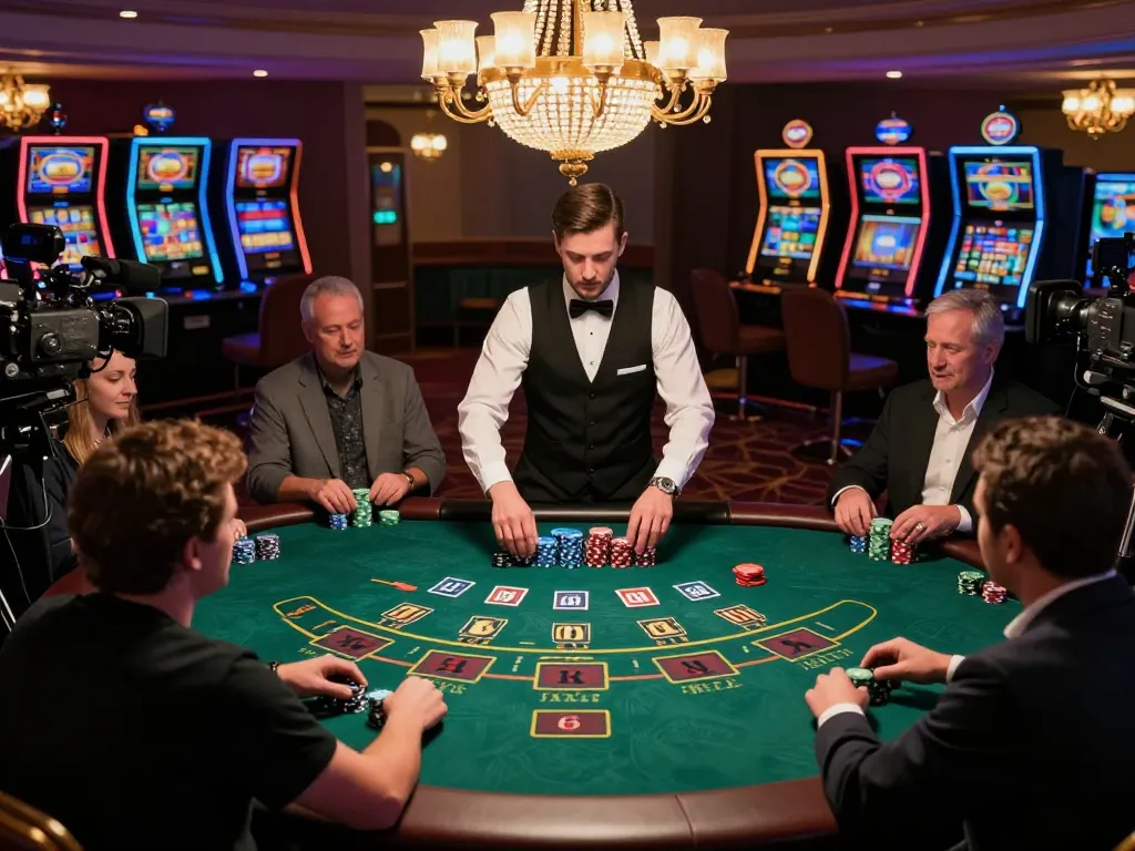 Experience intense blackjack action at 79KING casino with players making strategic bets.