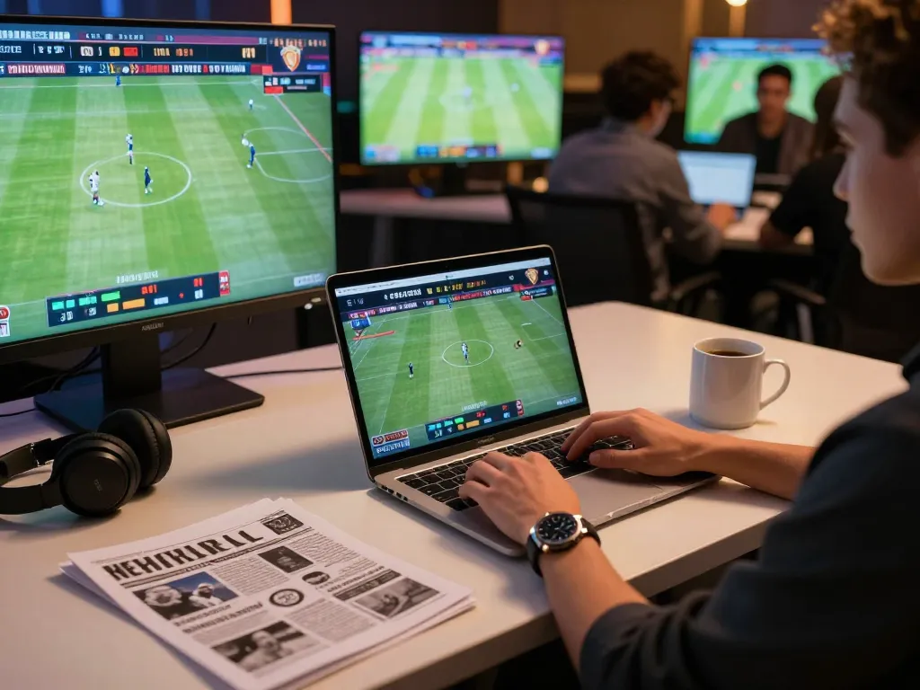Tỷ Lệ Kèo displayed on multiple screens during exciting sports betting session with friends.