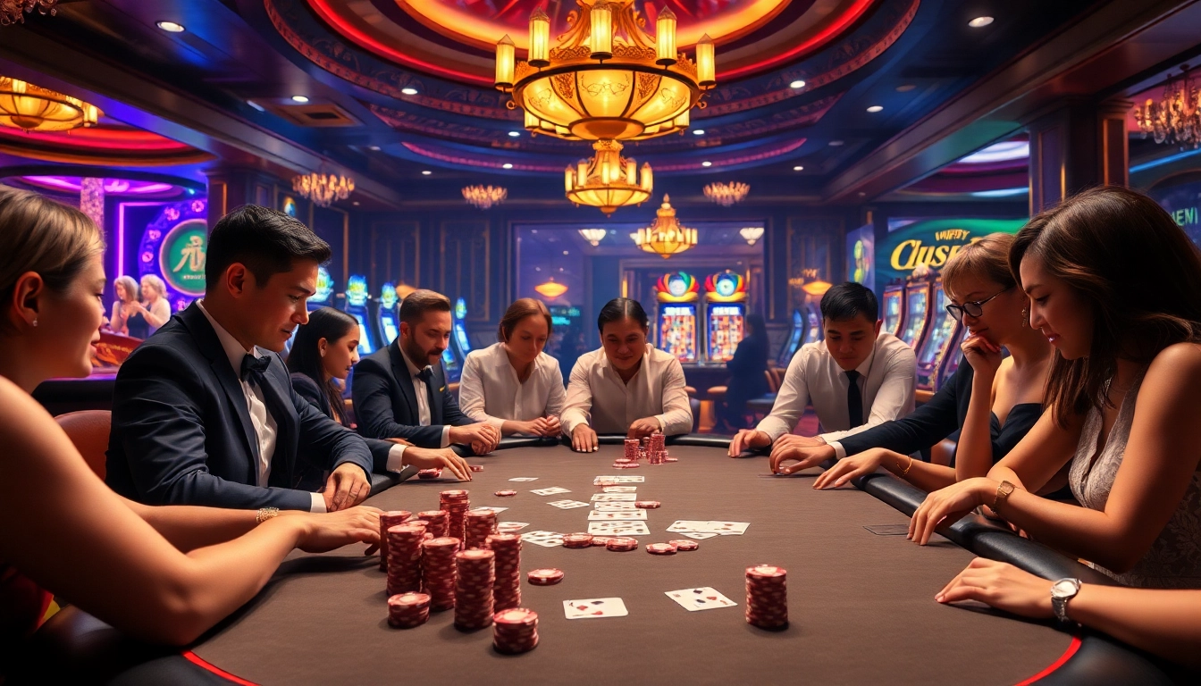 Experience high stakes gaming with hhkungfu-inspired poker action at a lavish casino.