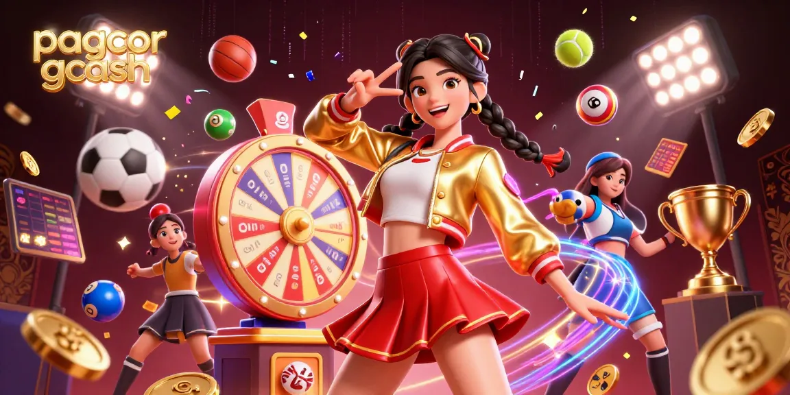 Experience gaming thrills with pagcor gcash in this vibrant casino illustration featuring festive elements and sports