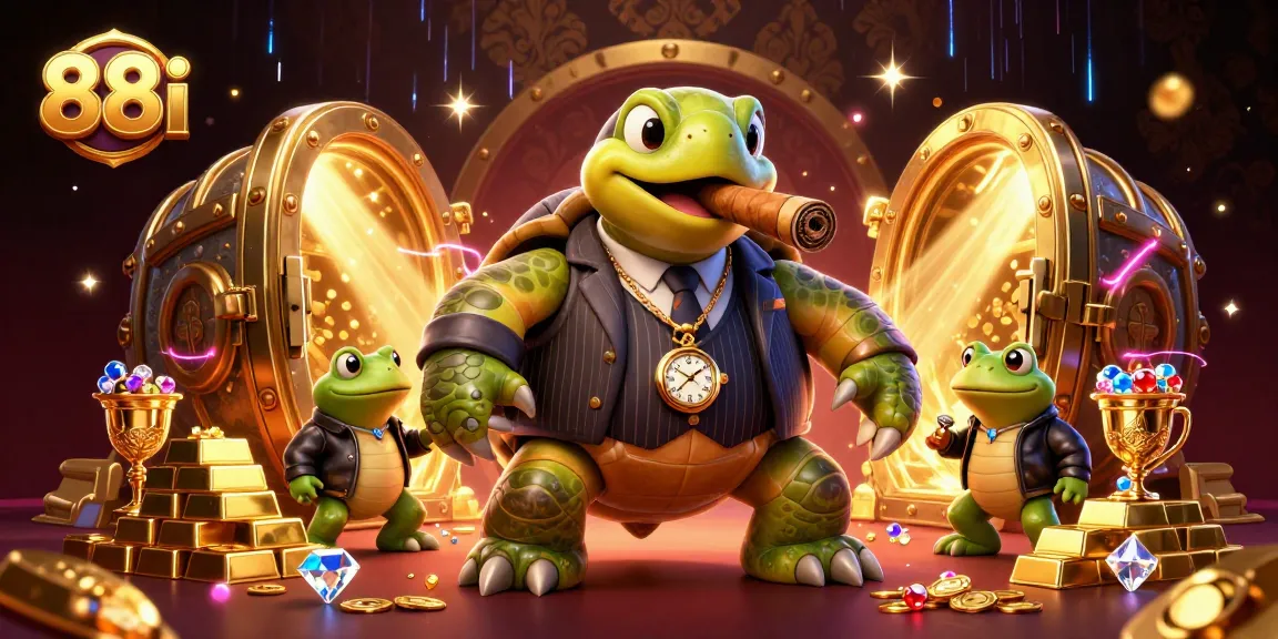 Experience thrilling gameplay at 88i with a vibrant casino illustration of luck and wealth.