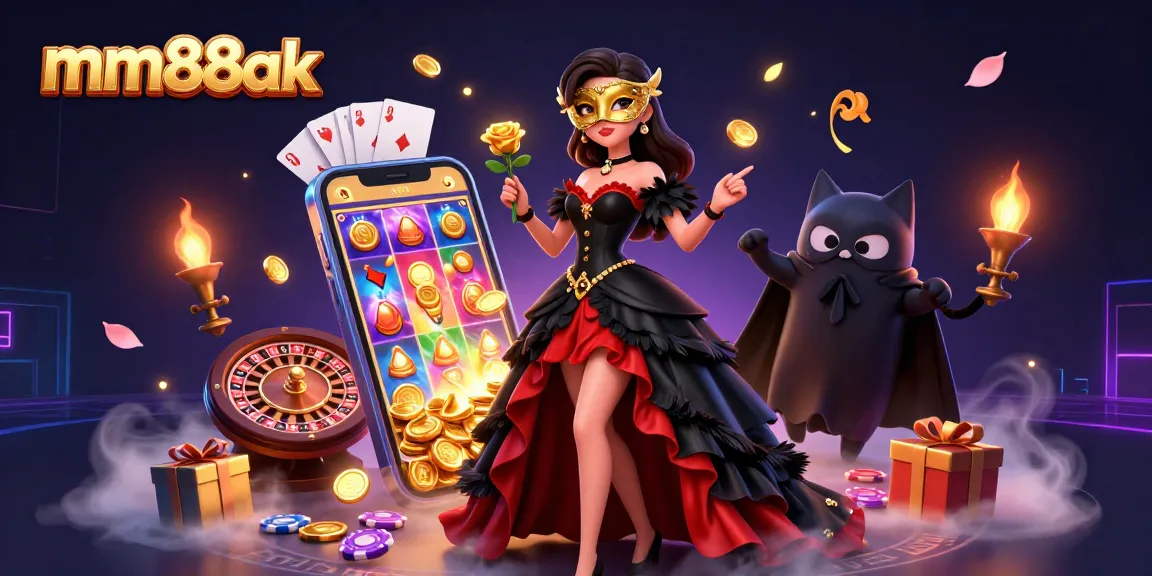 Experience thrilling gameplay at mm88ak with a captivating illustration featuring a stunning 3D character.