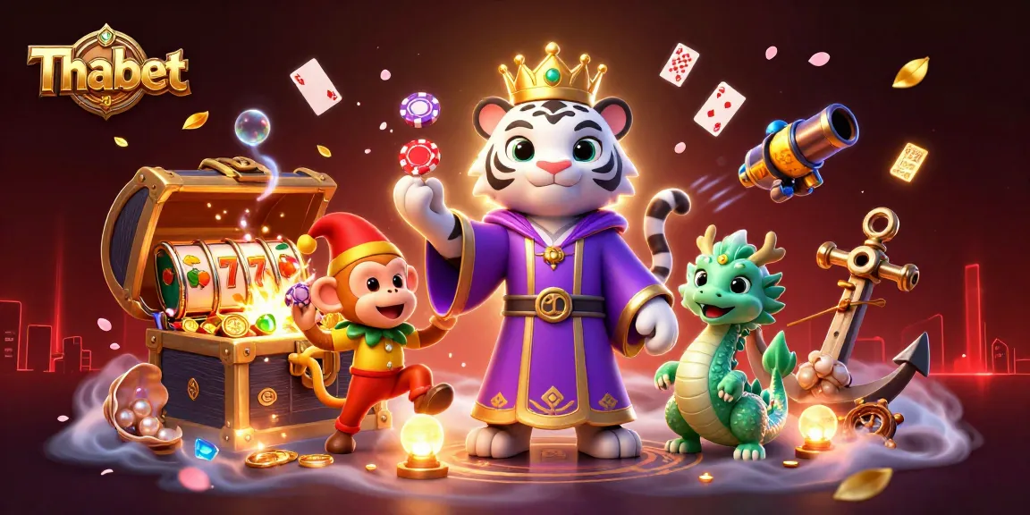 Thabet players experience thrilling gameplay with animated casino elements and lively characters.