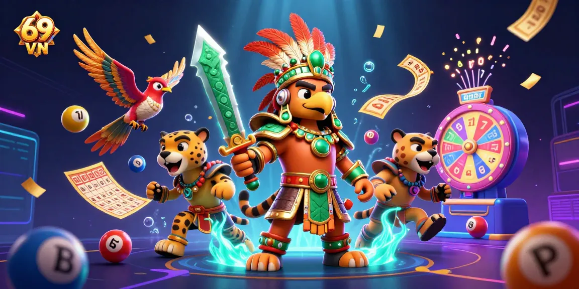 Experience thrilling gameplay with 69 VN's vibrant lottery and gaming elements.
