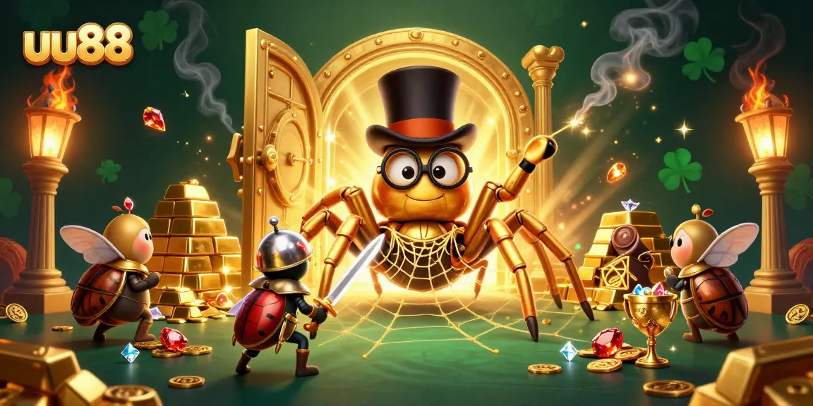 Experience the thrilling games at uu88 with a vibrant casino adventure illustration.