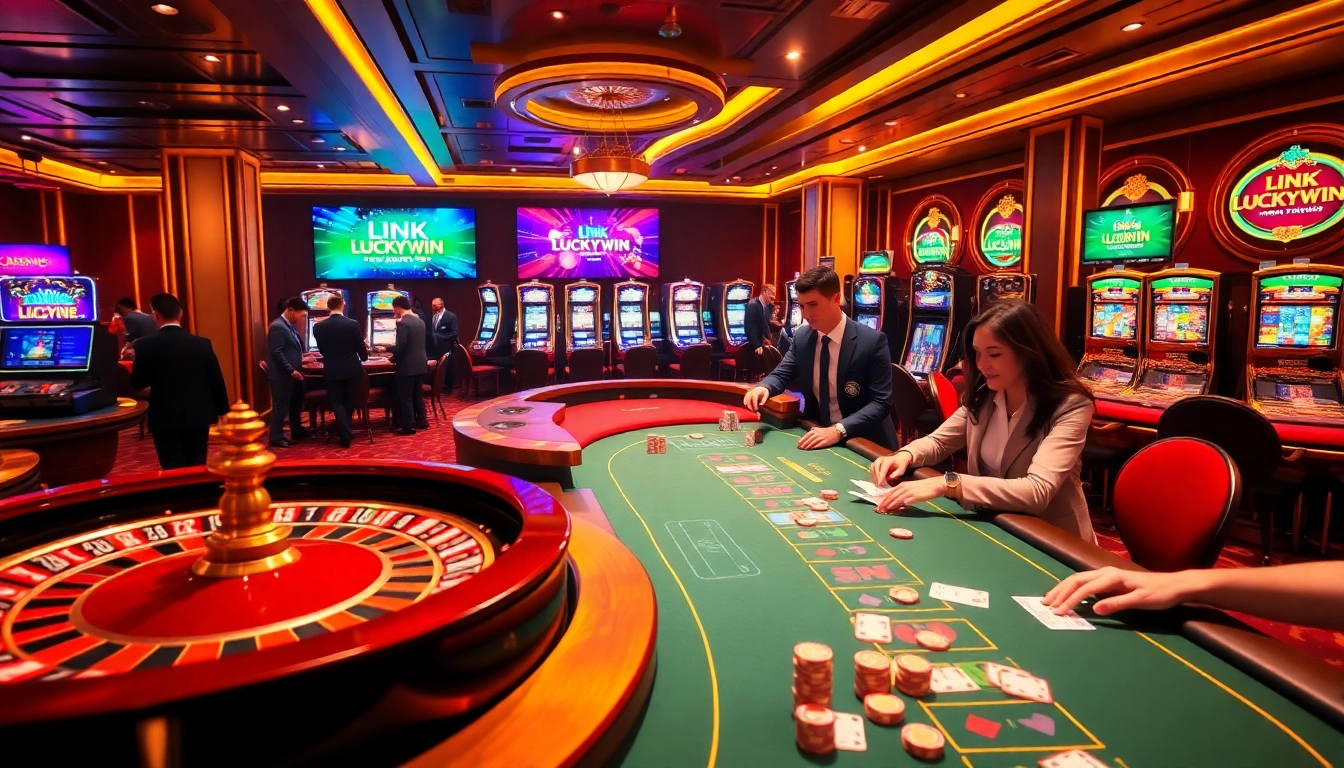 Experience the thrill of winning at Link Luckywin casino with vibrant tables and exciting games.