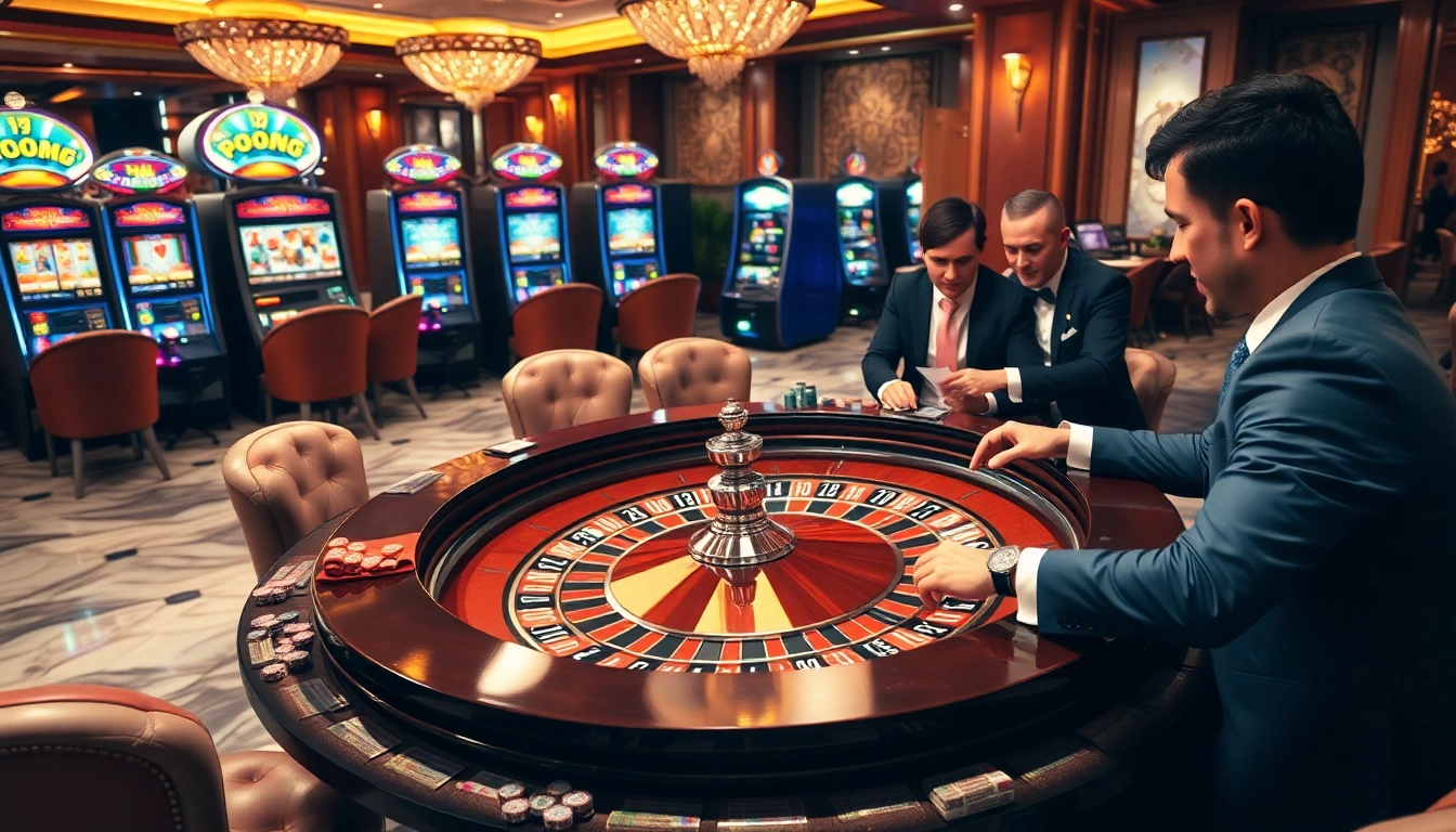 Experience the thrill of gaming at https://rr9988.net/ with vibrant roulette tables and engaged players.