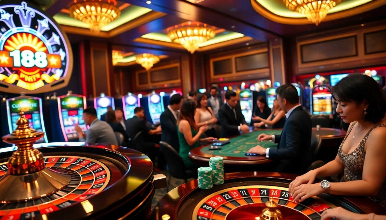 NK88 players experiencing excitement at the luxurious online casino table.