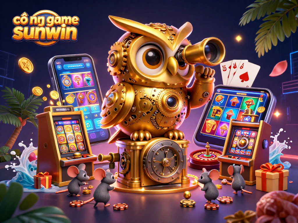 Experience the thrill of cổng game sunwin with vibrant casino elements and interactive characters.