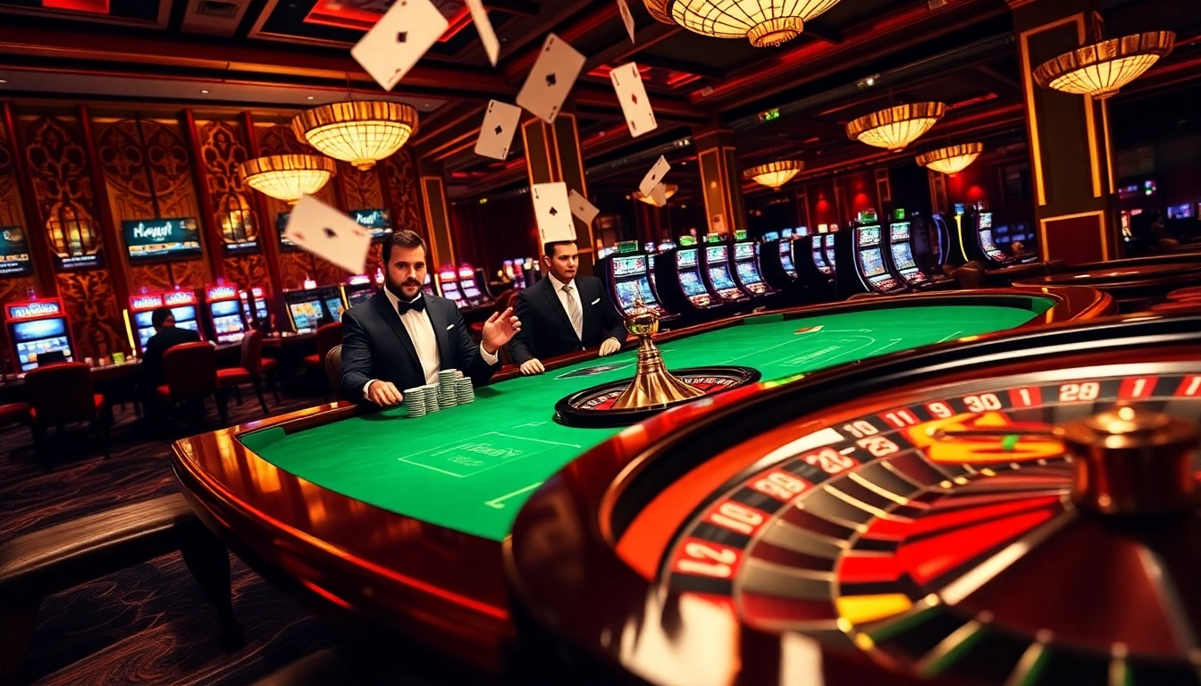 SODO66's exciting casino scene showcasing poker and roulette for elite gamblers.