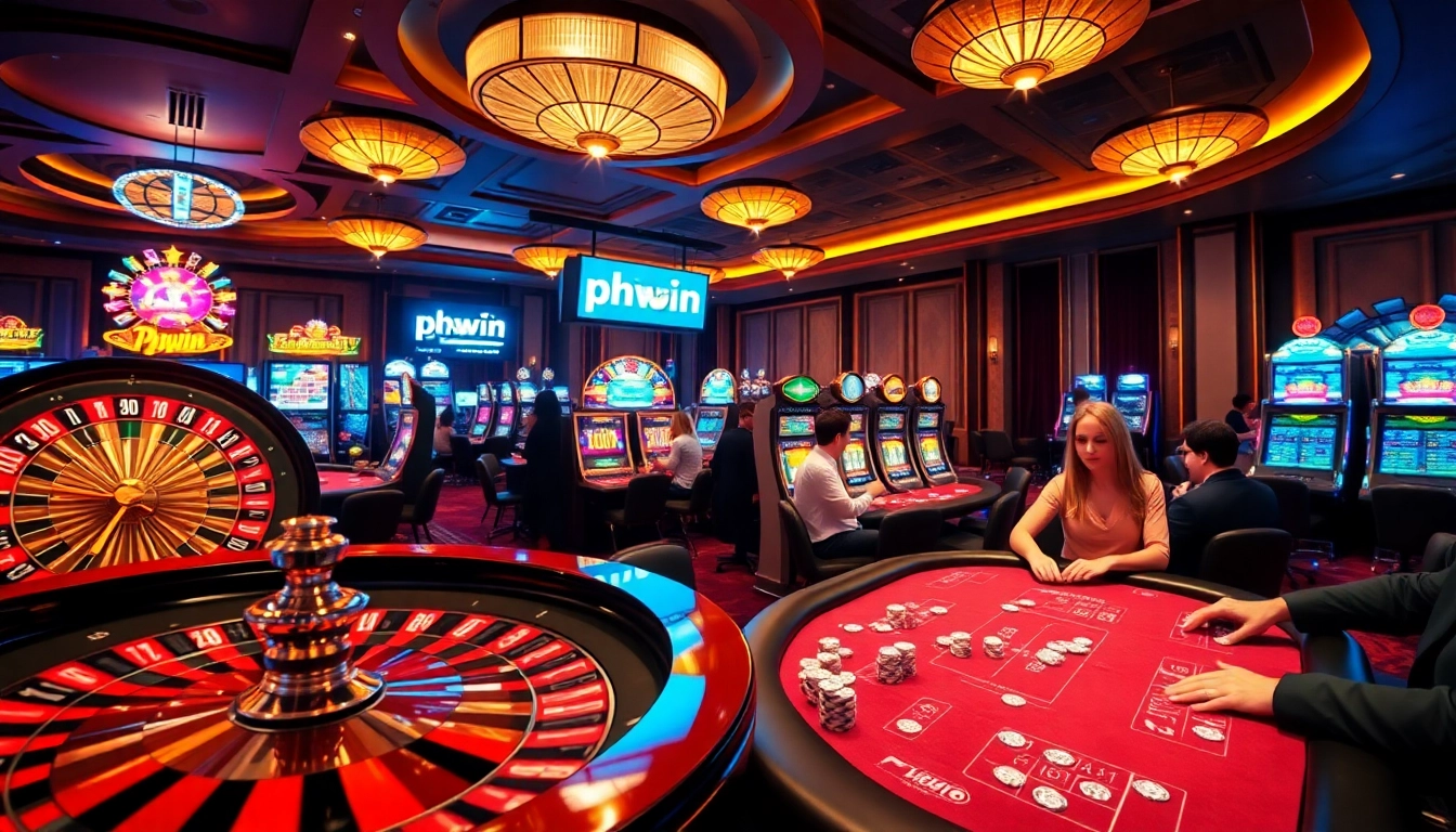 Experience the excitement of phwin as players engage in thrilling casino games.