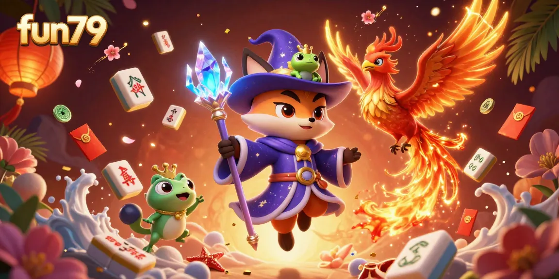 Play and win at fun79 with vibrant games and exciting jackpots in a magical casino setting.