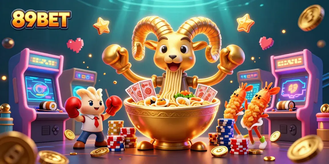 Engage in fun and rewarding gameplay with 89BET's vibrant casino world illustrated in detail.