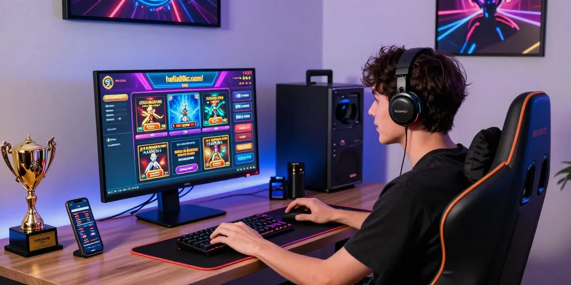 Engaging player enjoying online casino games at https://hello88ke.com/ with vibrant graphics and dynamic atmosphere.